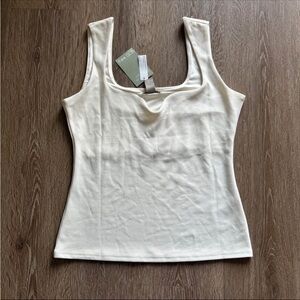 H&M Cream Scoop Neck Tank Top - Women’s Medium